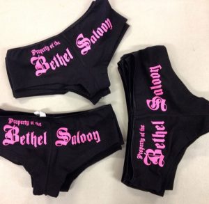Property of the Bethel Saloon underwear